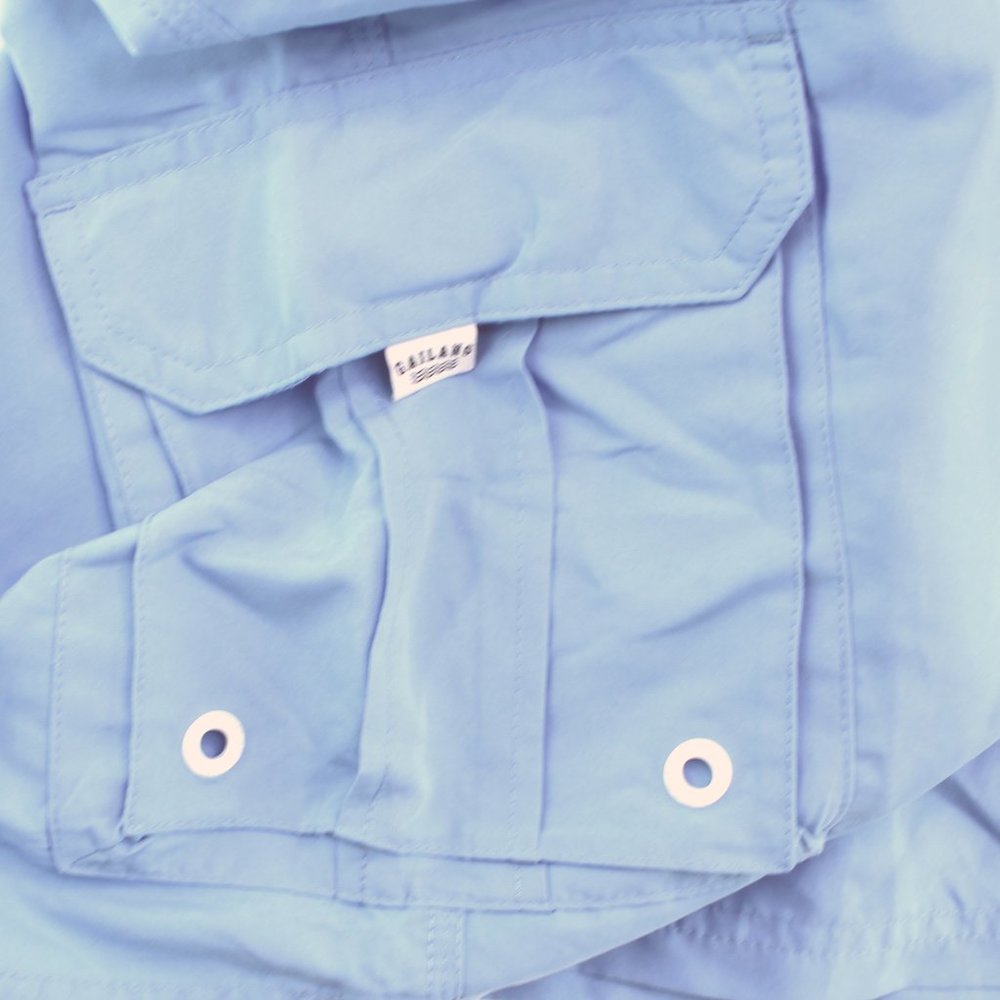NWOT Gailang Men's Sky Blue Cargo Swim Trunks - Large - Picture 3 of 3